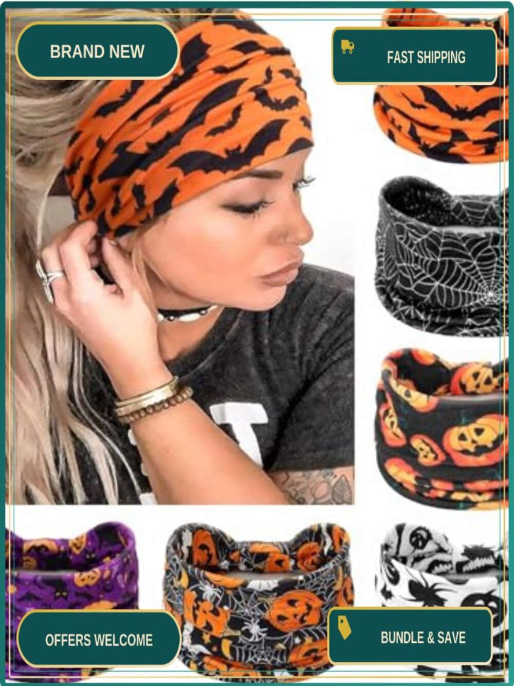Wide Knotted Headbands NonSlip Elastic Polyester Spandex Hair Accessories